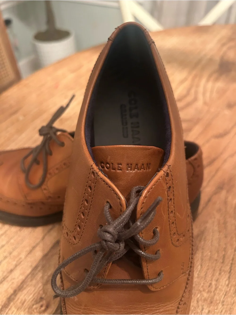 Cole Haan Grand 360 Men's Brown Leather Wingtip Oxfords
